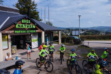 Départ sortie VTT depuis la base nature